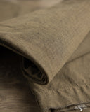 Pure Blue Japan 1185-KH Back Satin Sulfur Yarn-Dye Trousers - Khaki x Black