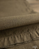 Pure Blue Japan 1185-KH Back Satin Sulfur Yarn-Dye Trousers - Khaki x Black