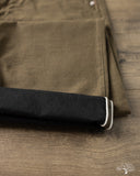 Pure Blue Japan 1185-KH Back Satin Sulfur Yarn-Dye Trousers - Khaki x Black