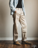 Pure Blue Japan 1192-BE Wide Fit Dry Touch Chino Trousers - Beige
