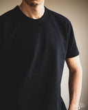 Pure Blue Japan 11oz Super Heavyweight Jersey T-Shirt - Indigo Overdyed Black