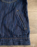 14.5oz Waterfall Type 2 Denim Jacket - Dark