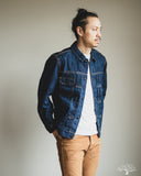 14.5oz Waterfall Type 2 Denim Jacket - Dark