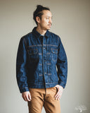 14.5oz Waterfall Type 2 Denim Jacket - Dark