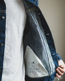 14.5oz Waterfall Type 2 Denim Jacket - Dark