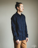 Jacquard Boro Patchwork Shirt - Double Indigo