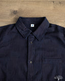 Jacquard Boro Patchwork Shirt - Double Indigo