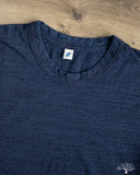 Pure Blue Japan - Long-Sleeve Jersey Crew Neck Tee - Dark Indigo