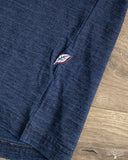 Pure Blue Japan - Long-Sleeve Jersey Crew Neck Tee - Dark Indigo