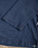 Pure Blue Japan - Long-Sleeve Jersey Crew Neck Tee - Dark Indigo