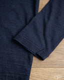 Pure Blue Japan Long-Sleeve Jersey Crew Neck Tee - Dark Indigo