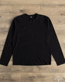 Pure Blue Japan Long-Sleeve Jersey Crew Neck Tee - Indigo Black