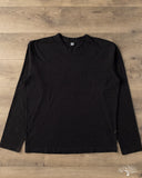 Pure Blue Japan Long-Sleeve Jersey Crew Neck Tee - Indigo Black