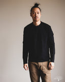Pure Blue Japan Long-Sleeve Jersey Crew Neck Tee - Indigo Black