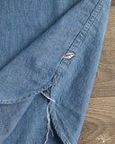 Pure Blue Japan Selvedge Chambray Double Pocket Short-Sleeve Shirt - Indigo Used Wash