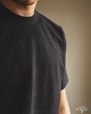 Pure Blue Japan Slub Jersey Crew Neck Tee - Black
