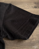 Pure Blue Japan Slub Jersey Crew Neck Tee - Black