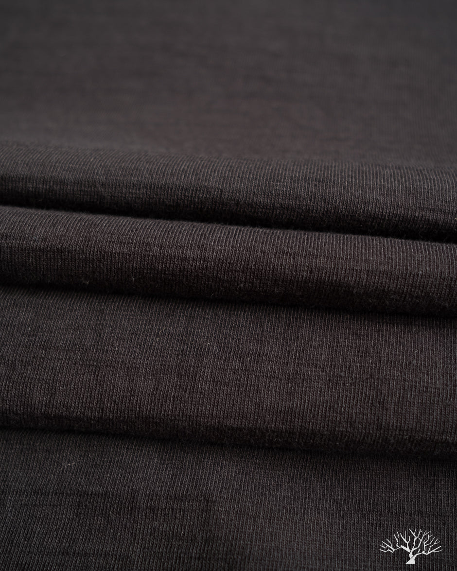 Pure Blue Japan Slub Jersey Crew Neck Tee - Black