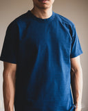 Pure Blue Japan Slub Jersey Crew Neck Tee - Indigo