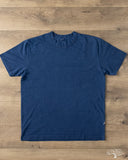 Pure Blue Japan Slub Jersey Crew Neck Tee - Indigo