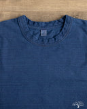 Pure Blue Japan Slub Jersey Crew Neck Tee - Indigo