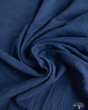 Pure Blue Japan Slub Jersey Crew Neck Tee - Indigo