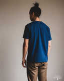 Pure Blue Japan Slub Jersey Crew Neck Tee - Indigo