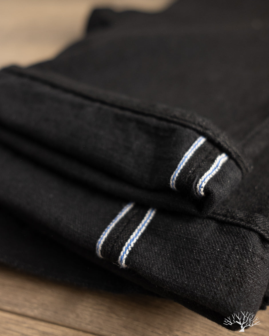 Pure Blue Japan XX-003-BK 14oz Double Black Regular Straight Selvedge Denim