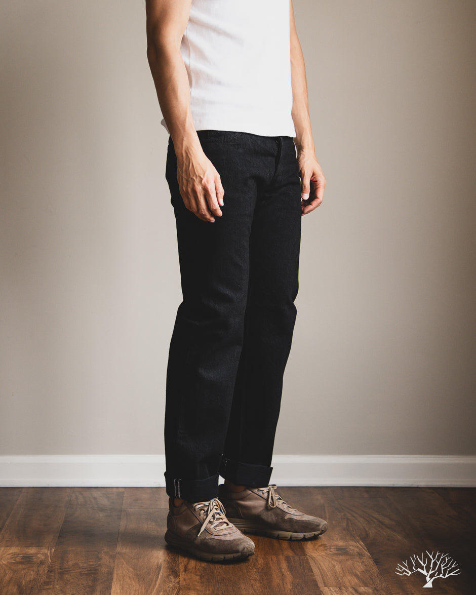Pure Blue Japan XX-003-BK 14oz Double Black Regular Straight Selvedge Denim