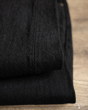 Pure Blue Japan - XX-019-BK 14oz Double Black Relaxed Tapered