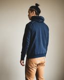 Pure Blue Japan Yarn Dyed Indigo Knit Hoodie