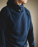 Pure Blue Japan Yarn Dyed Indigo Knit Hoodie