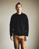 Pure Blue Japan Yarn Dyed Indigo Sweatshirt - Indigo/Black