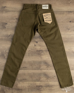 Railcar Fine Goods - Duck Canvas Flight Trousers - Seaweed Green