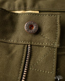 Railcar Fine Goods Duck Canvas Flight Trousers - Seaweed Green