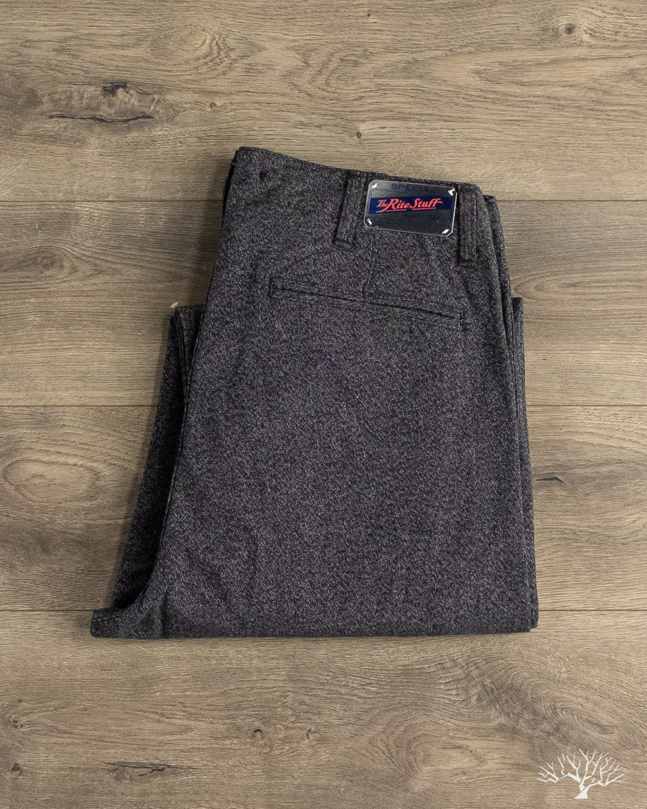Rite Stuff Daybreak Selvedge Work Pants - Salt & Pepper (Charcoal)