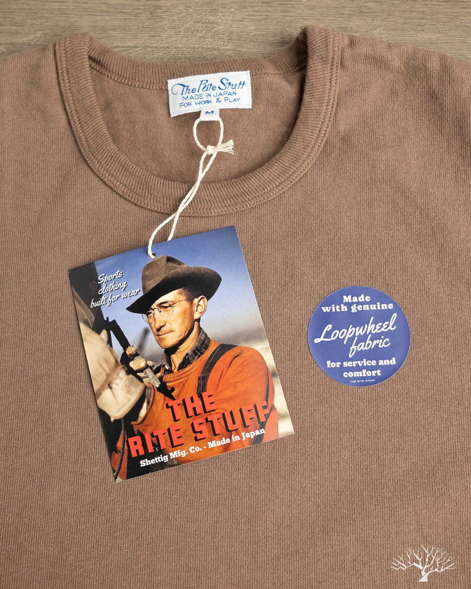 Rite Stuff Heavyweight 9oz Loopwheel Tee - Rose Taupe