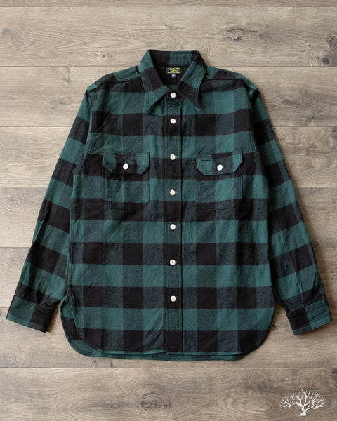 The Rite Stuff - Icebreaker 11oz Buffalo Plaid Flannel Work Shirt - Green Withered Fig The Rite Stuff - Icebreaker 11oz Buffalo Plaid Flannel Work Shirt - Green Withered Fig