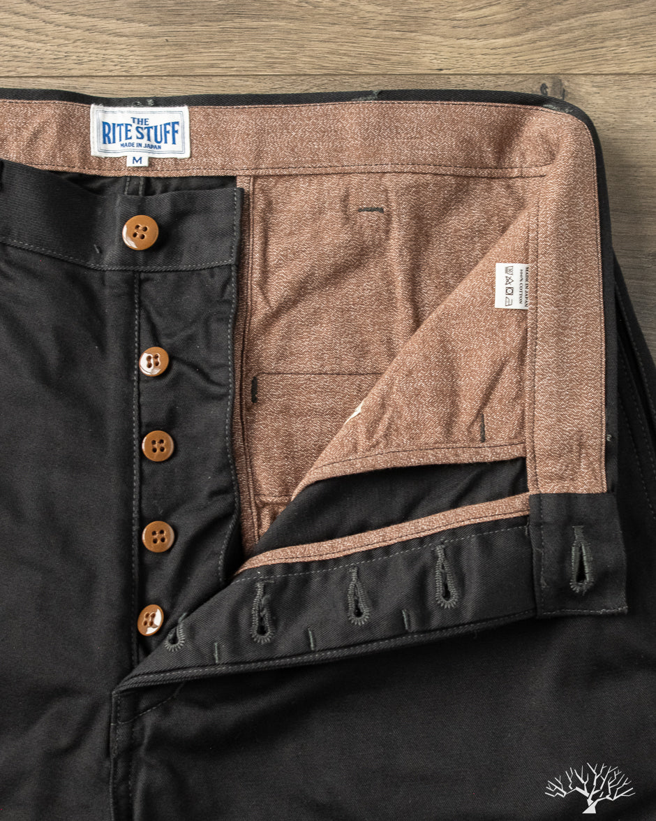 The Rite Stuff - Oilman 7.7oz Chino Twill Work Pants - Black – Withered Fig