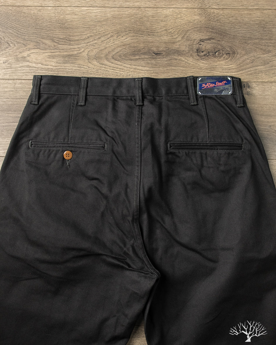 The Rite Stuff - Oilman 7.7oz Chino Twill Work Pants - Black – Withered Fig