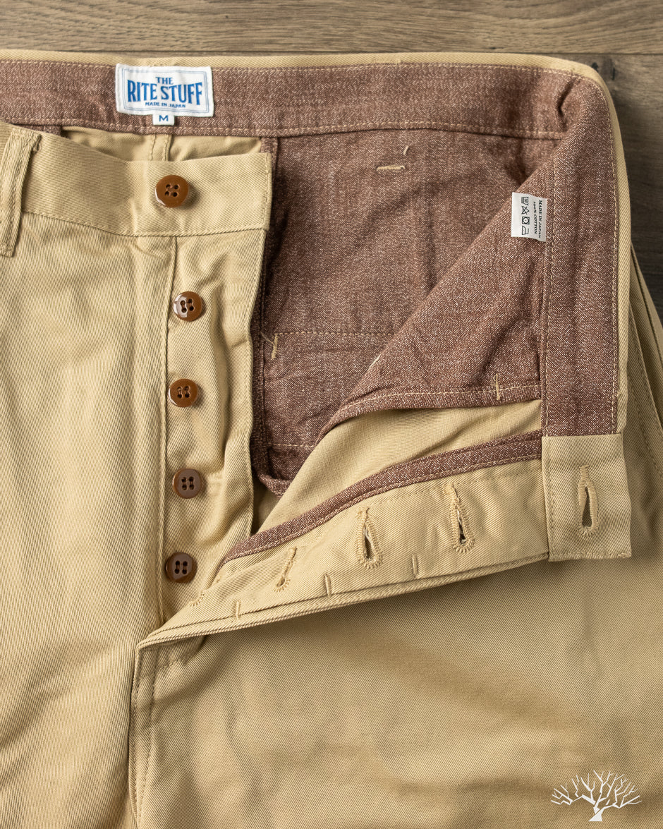 The Rite Stuff - Oilman 7.7oz Chino Twill Work Pants - Tan – Withered Fig