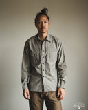 Rite Stuff Railhead Engineer Selvedge Work Shirt Salt & Pepper - Iron Grey