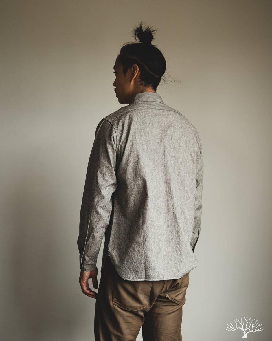 Work Rite Shirts The Rite Stuff - Railhead Engineer Selvedge Work Shirt Salt & Pepper ...