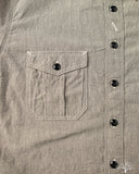 Rite Stuff Railhead Engineer Selvedge Work Shirt Salt & Pepper - Iron Grey