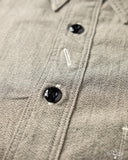 Rite Stuff Railhead Engineer Selvedge Work Shirt Salt & Pepper - Iron Grey