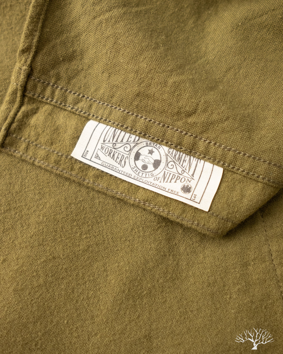 Rite Stuff Uncle Sam Brushed Chamois Flannel Work Shirt - Olive Drab