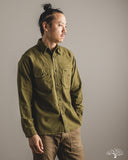 Rite Stuff Uncle Sam Brushed Chamois Flannel Work Shirt - Olive Drab