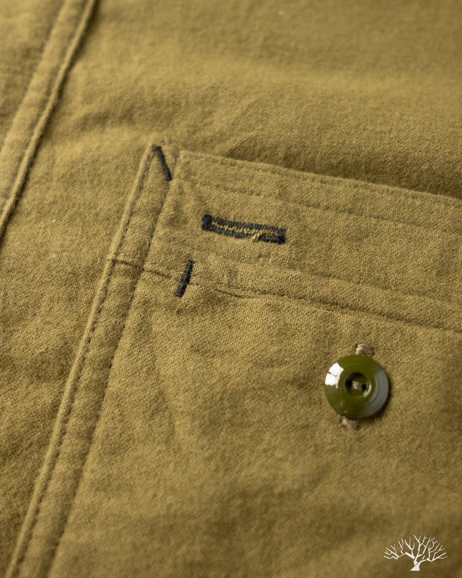 Rite Stuff Uncle Sam Brushed Chamois Flannel Work Shirt - Olive Drab