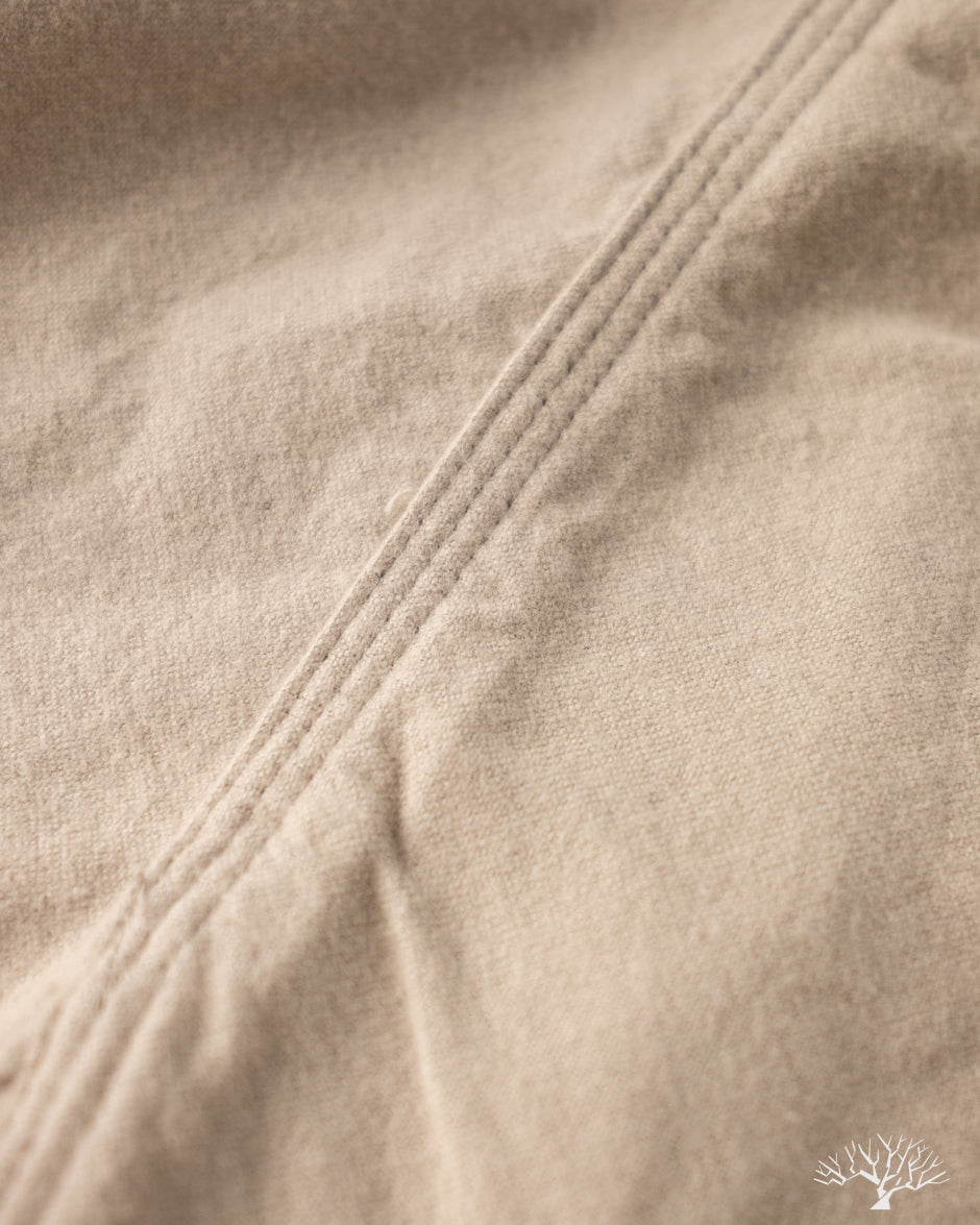 Rite Stuff Uncle Sam Brushed Chamois Flannel Work Shirt - Sand Grey