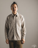 Rite Stuff Uncle Sam Brushed Chamois Flannel Work Shirt - Sand Grey